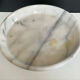 Plat sur pied vintage en marbre de carrare