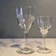 12 glasses - 6 water - 6 wine - Small carved decoration - Period 1900