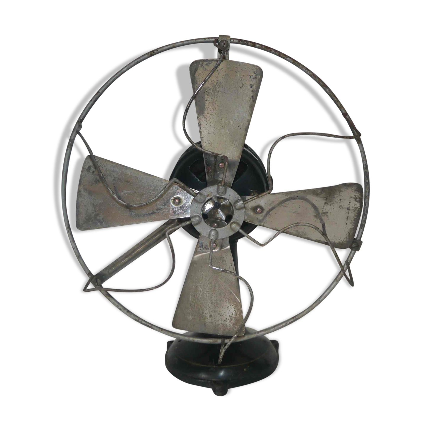 Old metal fan for decoration 30's years
