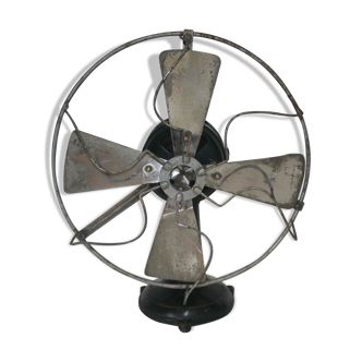 Old metal fan for decoration 30's years