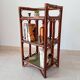 Vintage stand shelf in bamboo and rattan