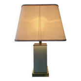 Lampe Hollywood Regency en métal et laiton années 70