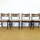 4 Scandinavian teak chairs 1960