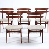 5x Teak Dining Chairs by Johannes Andersen for Bramin