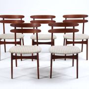 5x Teak Dining Chairs by Johannes Andersen for Bramin