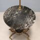 Lampadaire ancien avec table d’appoint en bronze et marbre, Italie, XXe siècle