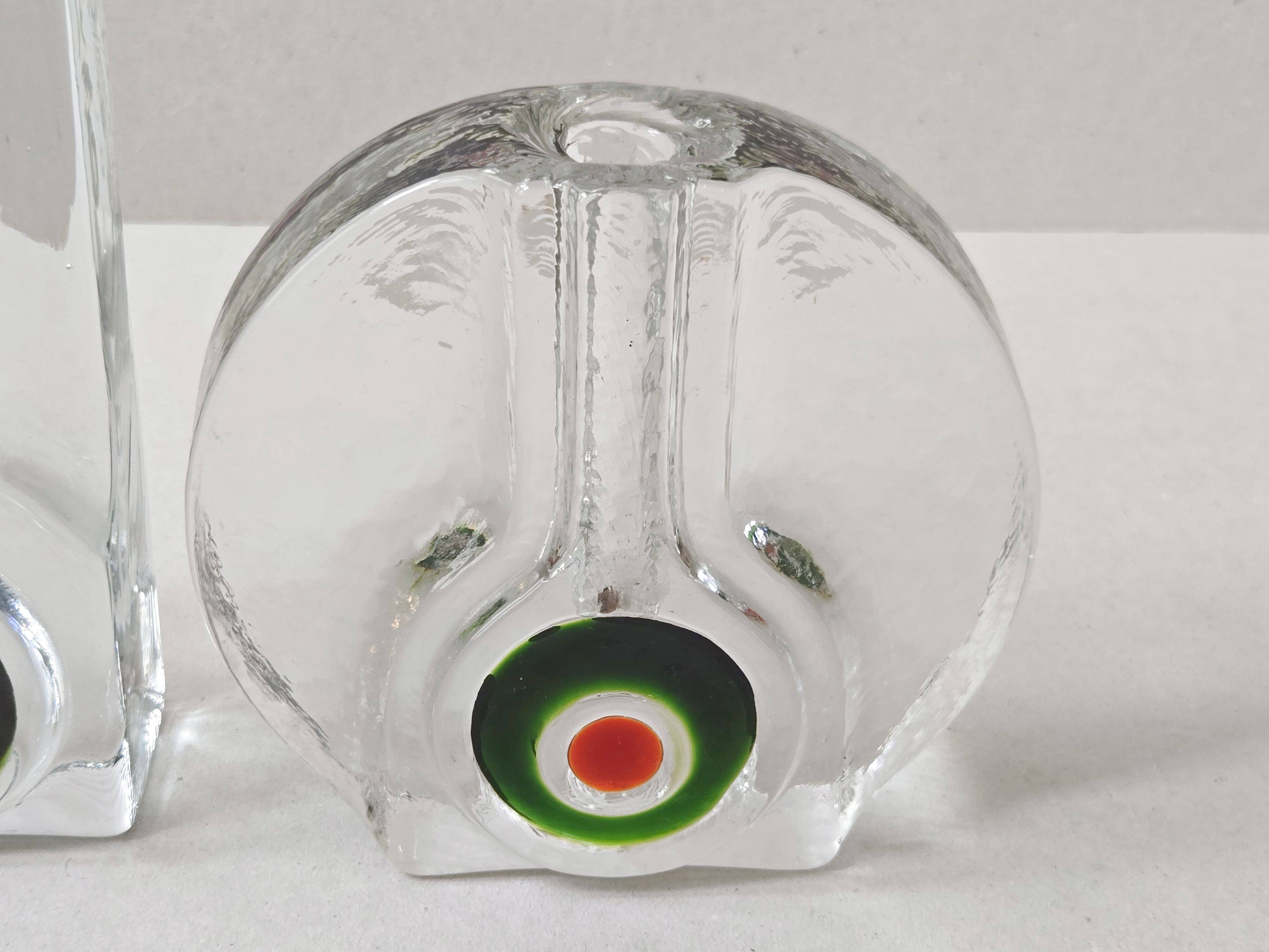 Set of 2 vintage vases by Walther 1970