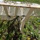 Public bench, street furniture, wrought iron garden bench