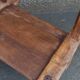 Antique wooden stool. Baoulé African art from Ivory Coast.