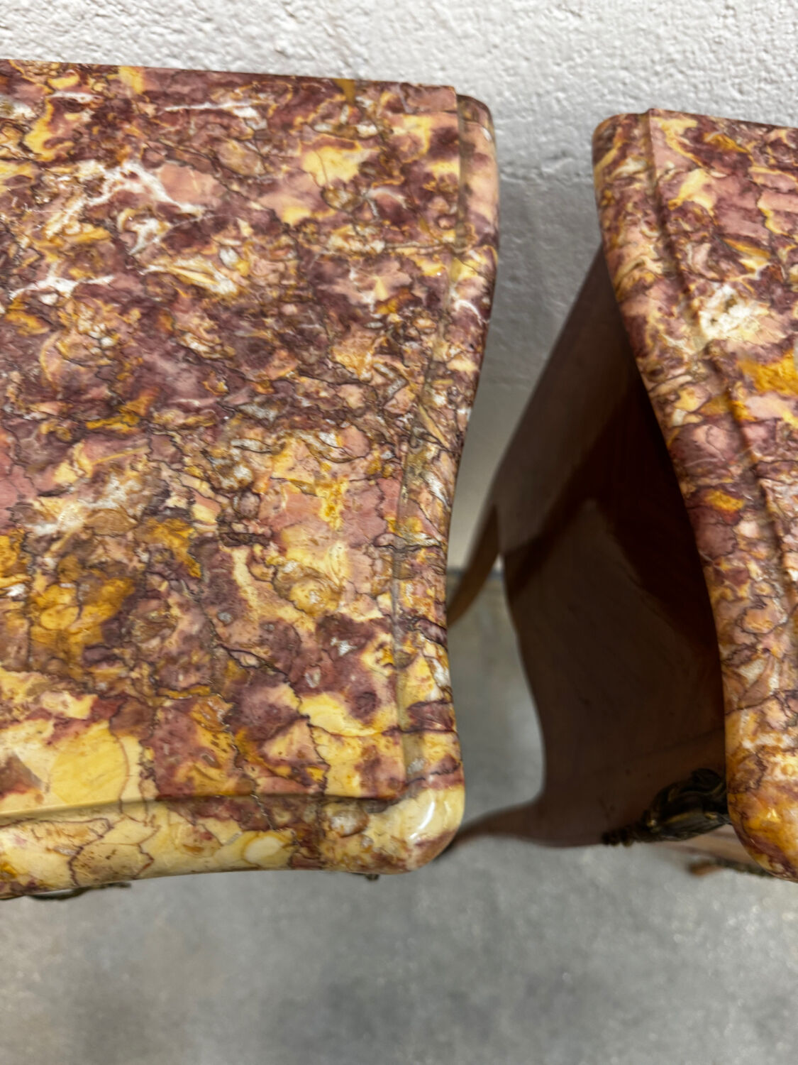 Pair of bedside tables, France early 20th century