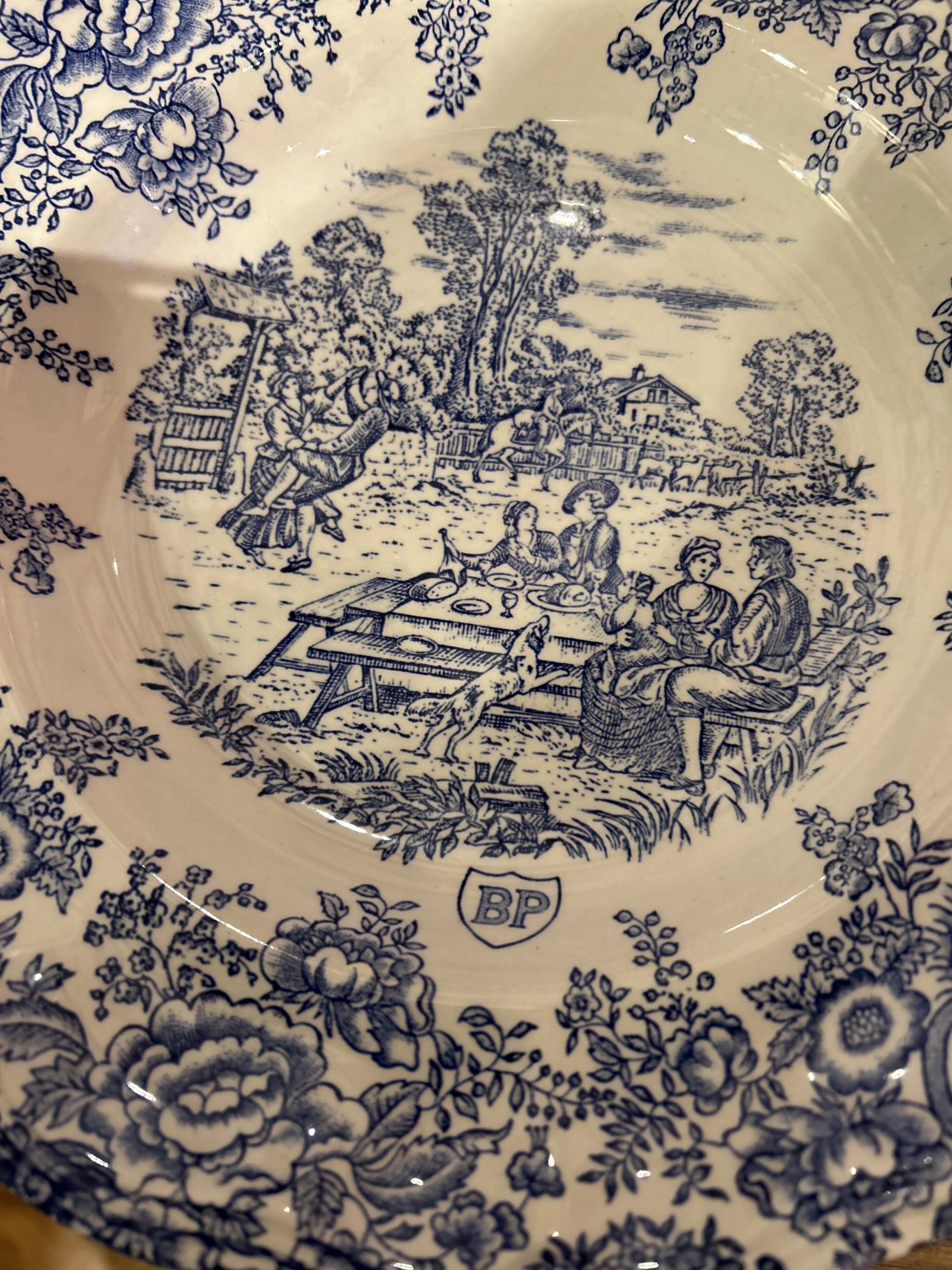 Set of 4 PB Hollow advertising plates