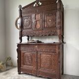 Meuble auvergnat brutaliste art populaire 1890