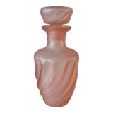 Flacon en verre rose