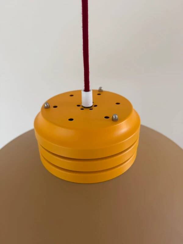Vintage Danish design space age lamp in cool colour combination