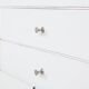 Buffet vintage en bois avec façades blanches, années 60