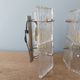 Pair of vintage frosted glass wall lamps, 1960s