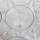 7 Bacccarat crystal port glasses, Molière model, circa 1920.