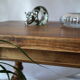 Table basse campagnarde western chêne vintage