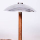 Restored ArtDeco Table Lamp, Chrome, New Electrification, Czechia, 1930s