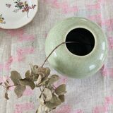 Linen bench tablecloth and pink overconting