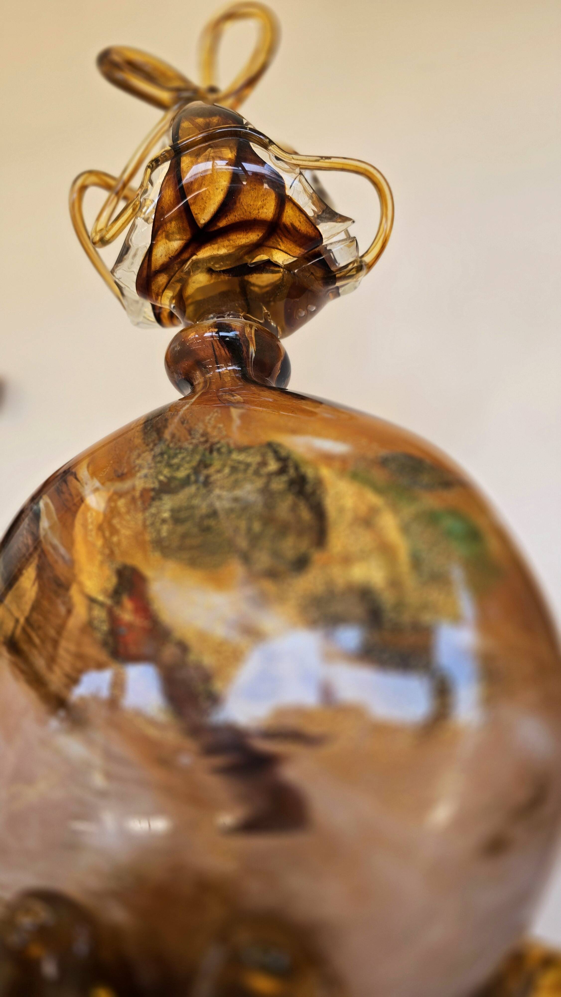 Grand monumental gourd vase — Bernard Aconito — Master Glassmaker in Biot —