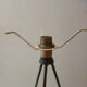 Lamp vintage of 50 years in resin