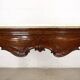 Baroque Venetian console in walnut, alabaster and marble, Italy 18th century.