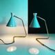 Pair of Italian "cocotte" lamps. 1950s design.