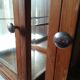 Paire de vitrines en noyer art deco