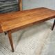 Antique dining table, rural oak table 90 x 200 cm