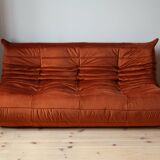 3-seater sofa, armchair and ottoman Togo model designed by Michel Ducaroy 1973