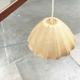 Mid-century pivoting wall lamp with a swing arm, Cocoon, made of teak wood, 1960s.