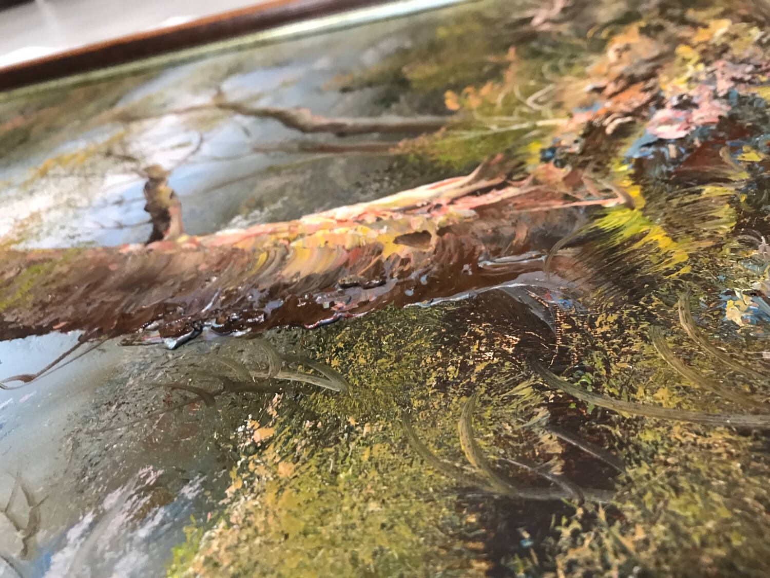 Large format landscape canvas painting