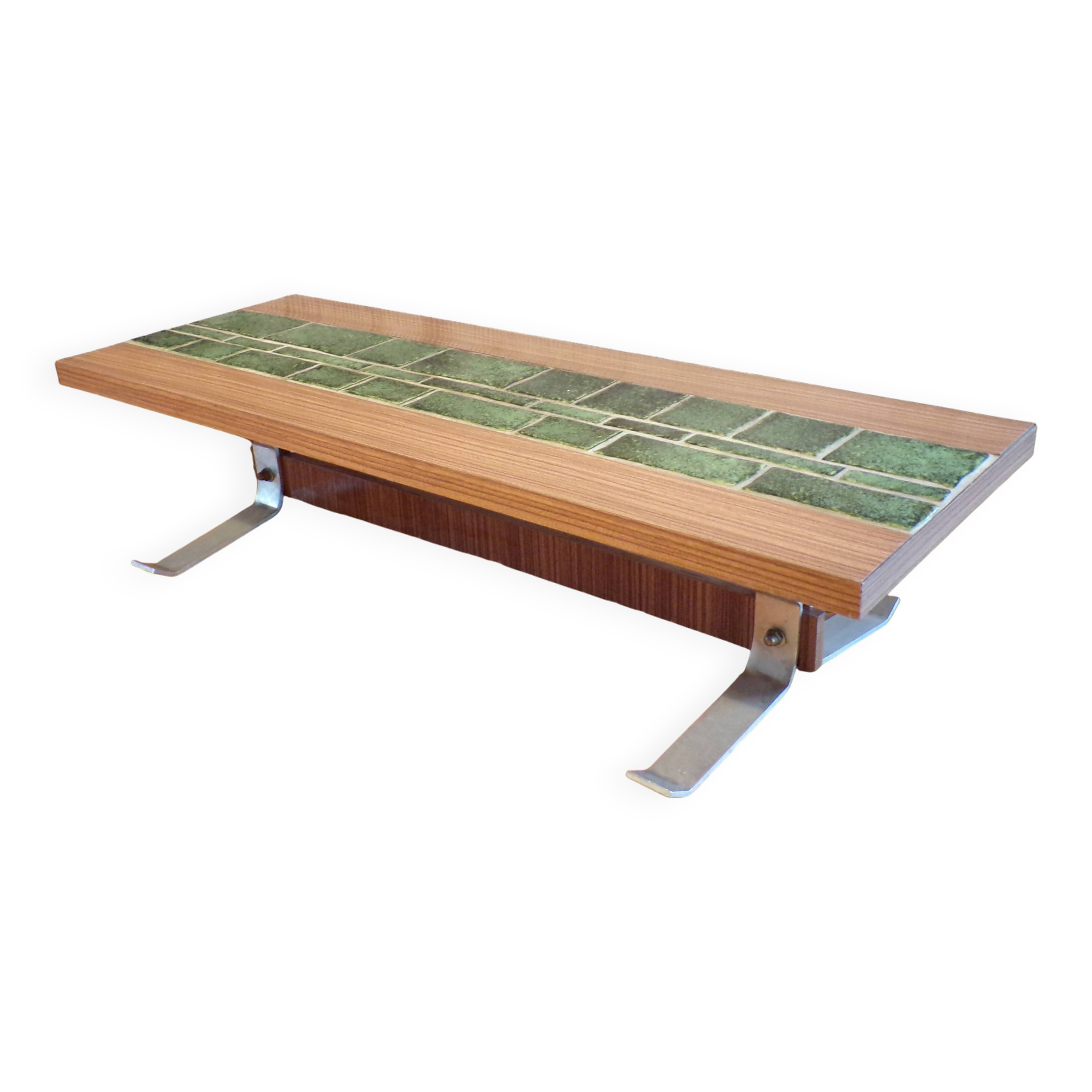 Formica and ceramic side table