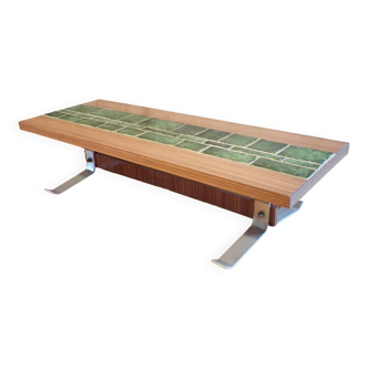 Formica and ceramic side table