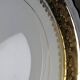 Vintage deep plate in gilded Limoges porcelain, ADP L Royal
