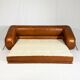 Sofa Bed "Anfibio" for Giovannetti Collezioni in Dark Cognac  Leather