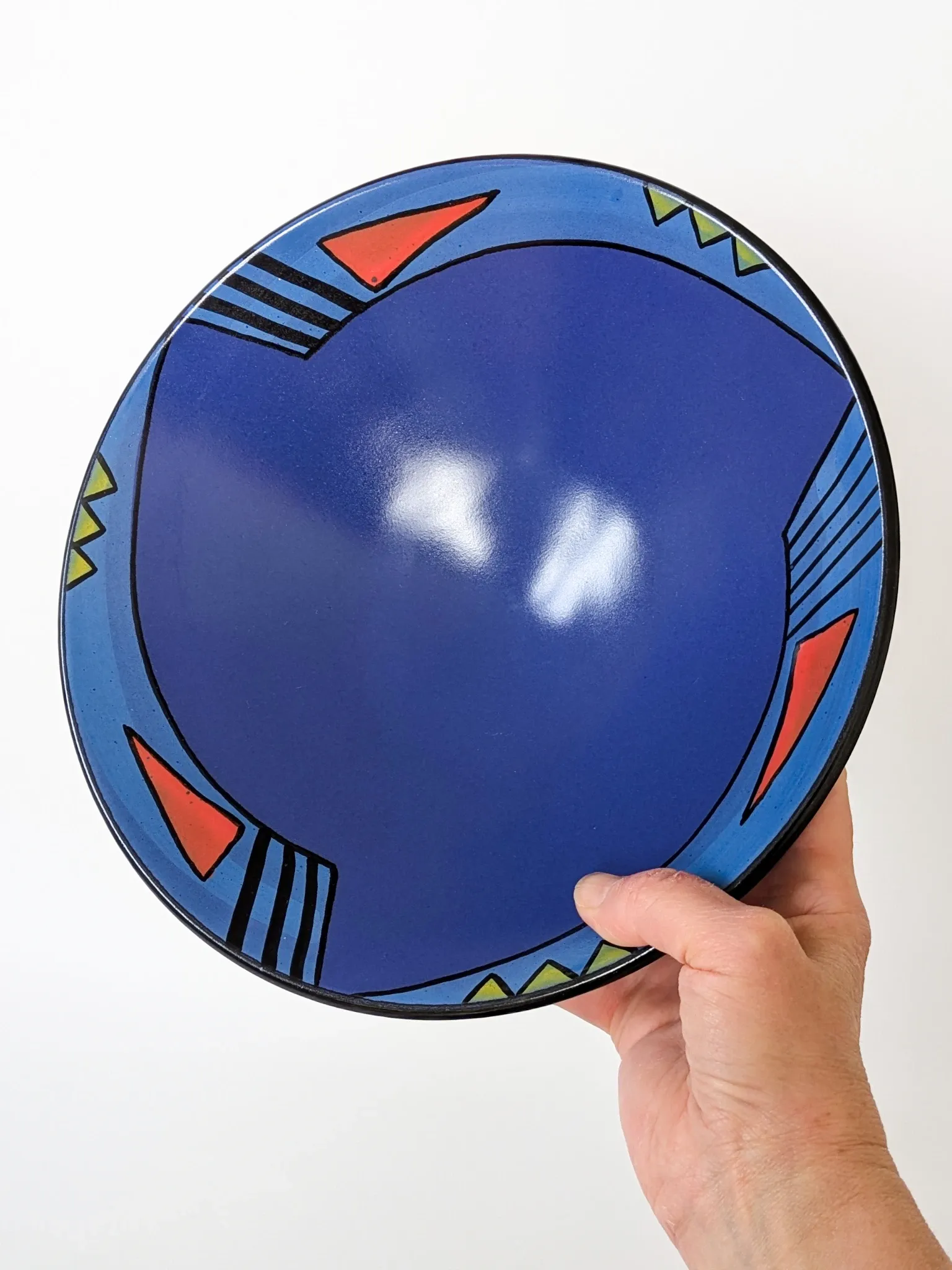 Fruit Bowl KMK Kupfermühle Indigo Series, Memphis Style 1980s