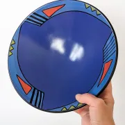 Fruit Bowl KMK Kupfermühle Indigo Series, Memphis Style 1980s