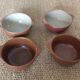 4 stoneware bowls