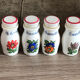 Lot de 4 pot à épices en opaline vintage