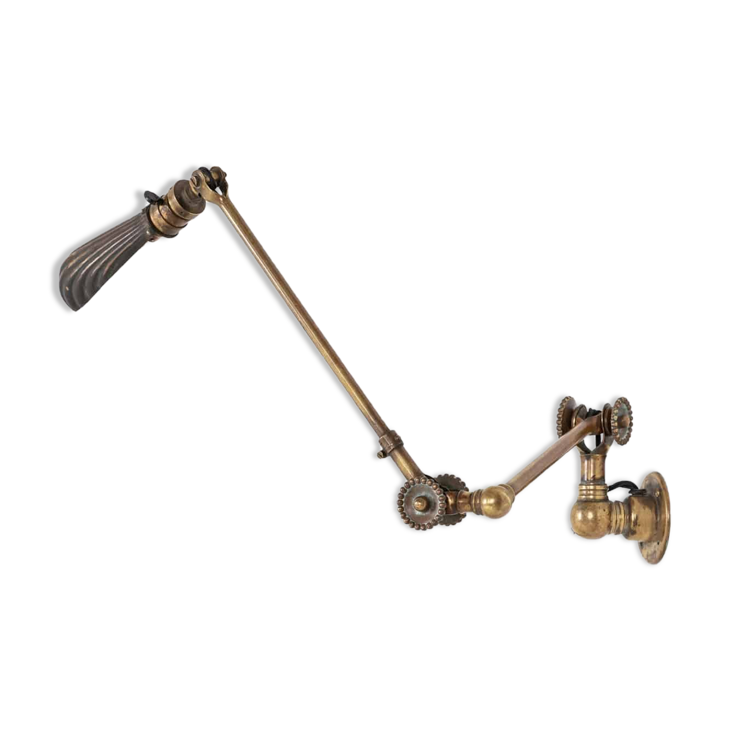 Early brass dugdills wall lamp