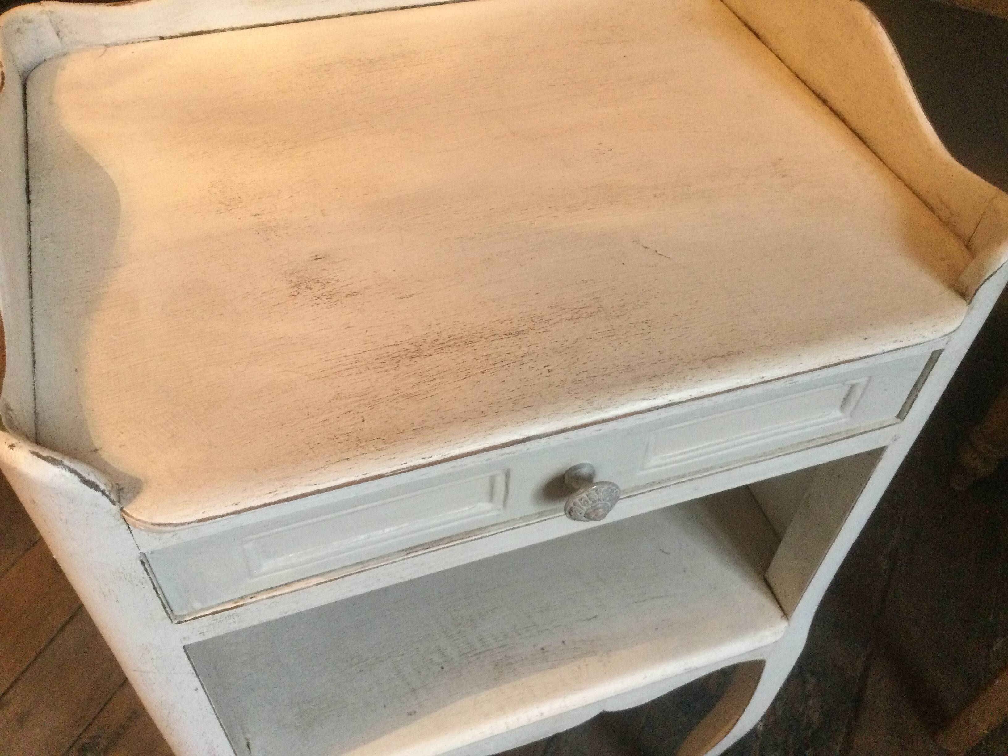 Pair of old bedside tables