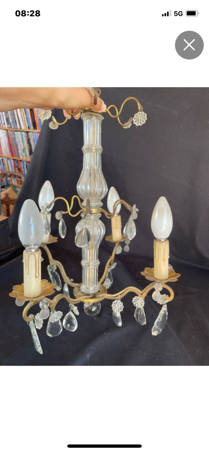 19th Century Tassel Chandelier