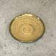 Vintage rattan and brass basket