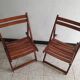 Paire de chaise vintage pliante otk numéro 26