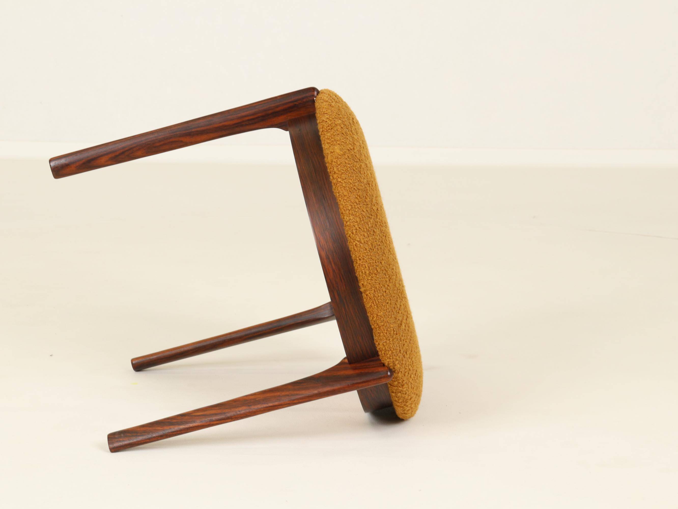 Stool or Footrest in Rosewood from Denmark, 1960s