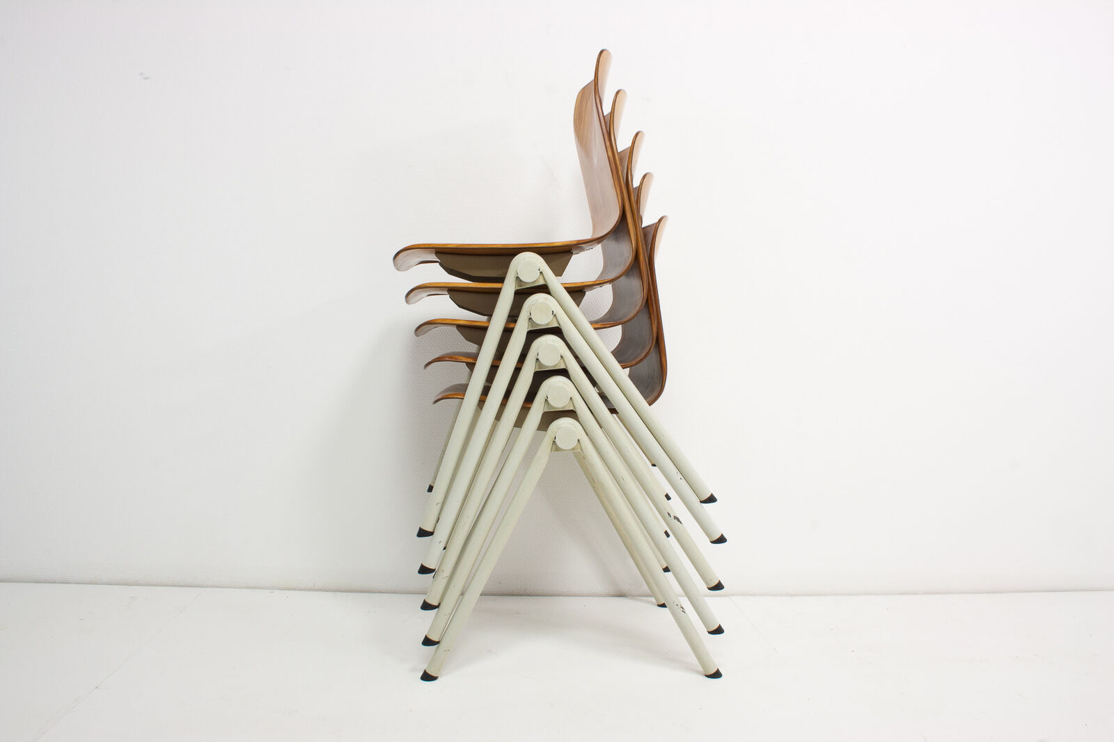 Galvanitas industrial Pagholz chairs, set of 5