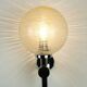 Pair of vintage wall lights structured glass and chrome 1970/80