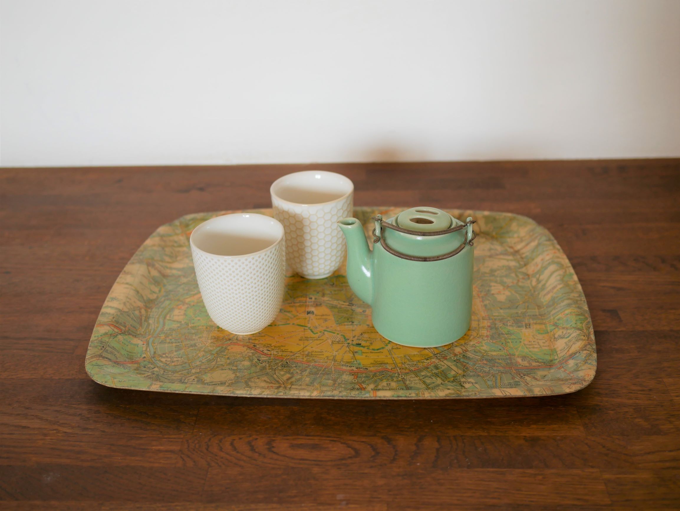 Vintage "Paris plan" platter